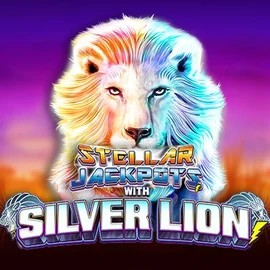 Stellar Jackpots with Silver Lion slot logo by Lightning Box Game at Tooniebet Casino