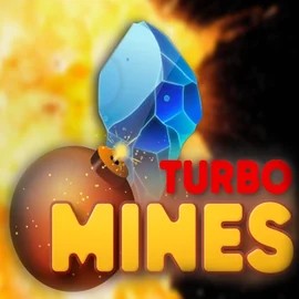 Turbo Mines slot visual from Turbo Games available on tooniesbet.ca